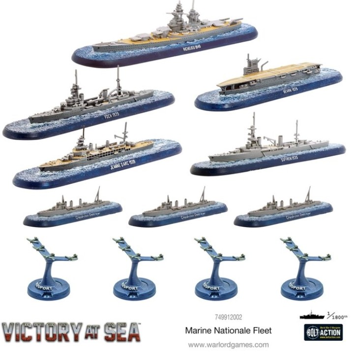 Victoryat sea - French navy starter fleet | Jeux et Trolleries | Spécialiste des jeux de société, jeux de cartes et wargames
