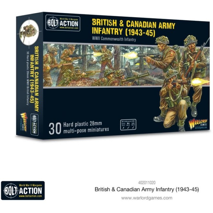British & Canadian Army infantry | Jeux et Trolleries | Spécialiste des jeux de société, jeux de cartes et wargames