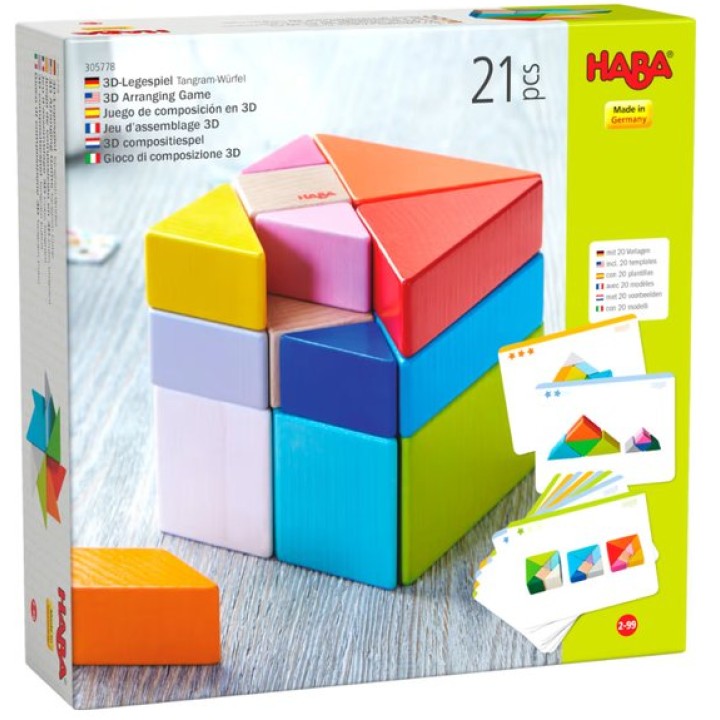 Jeu d'assemblage 3D cube tangram | Jeux et Trolleries | Spécialiste des jeux de société, jeux de cartes et wargames