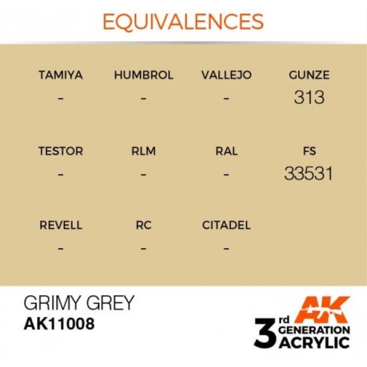 AK11008 - GRIMY GREY – STANDARD