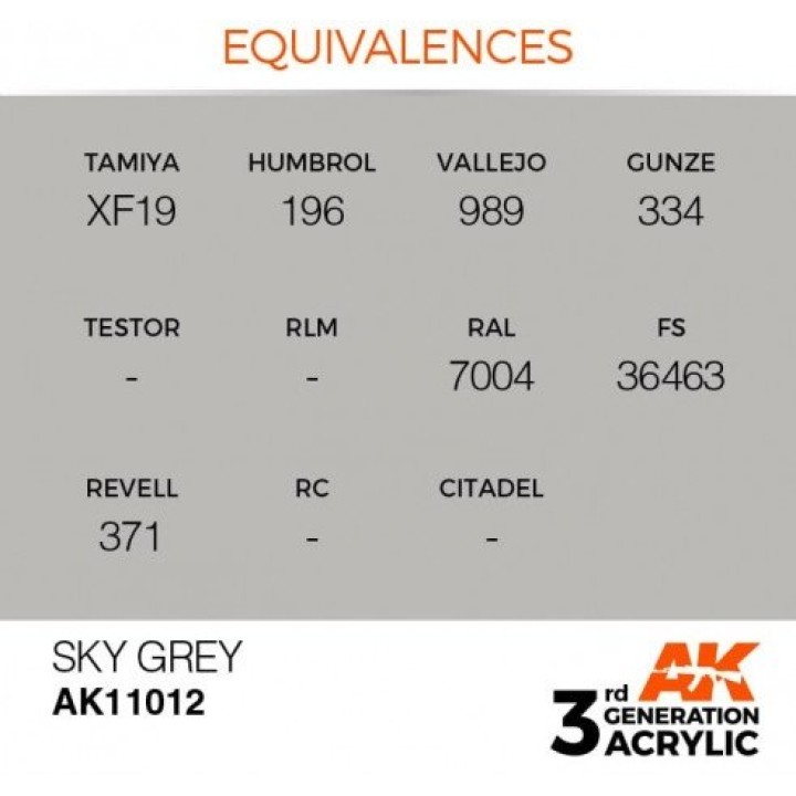 AK11012 - SKY GREY – STANDARD