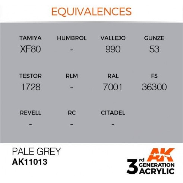 AK11013 - PALE GREY – STANDARD