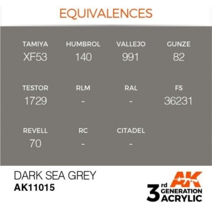 AK11015 - DARK SEA GREY – STANDARD