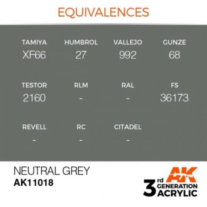 AK11018 - NEUTRAL GREY – STANDARD