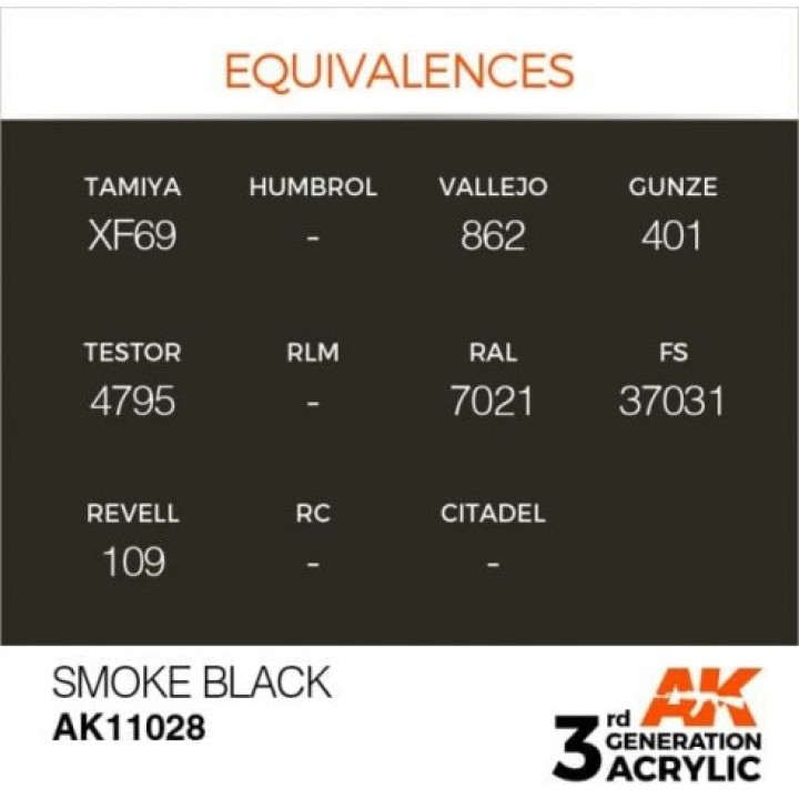 AK11028 - SMOKE BLACK – STANDARD