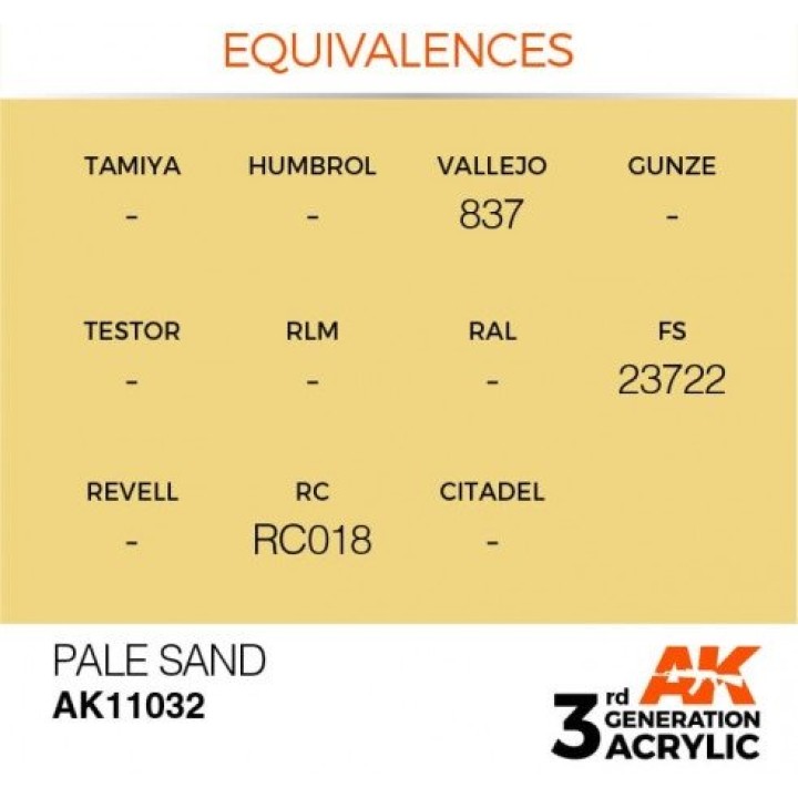 AK11032 - PALE SAND – STANDARD