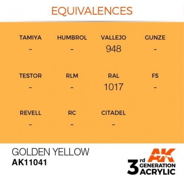AK11041 - GOLDEN YELLOW – STANDARD