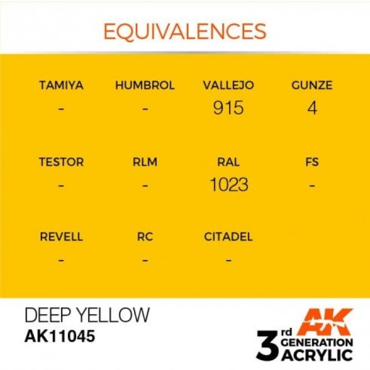 AK11045 - DEEP YELLOW – INTENSE
