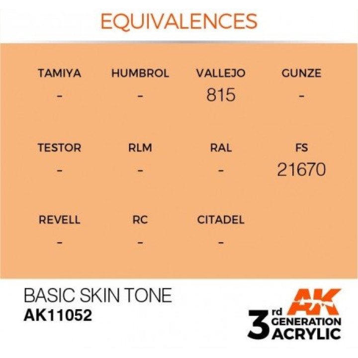 AK11052 - BASIC SKIN TONE – STANDARD