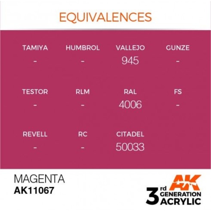 AK11067 - LASER MAGENTA – STANDARD