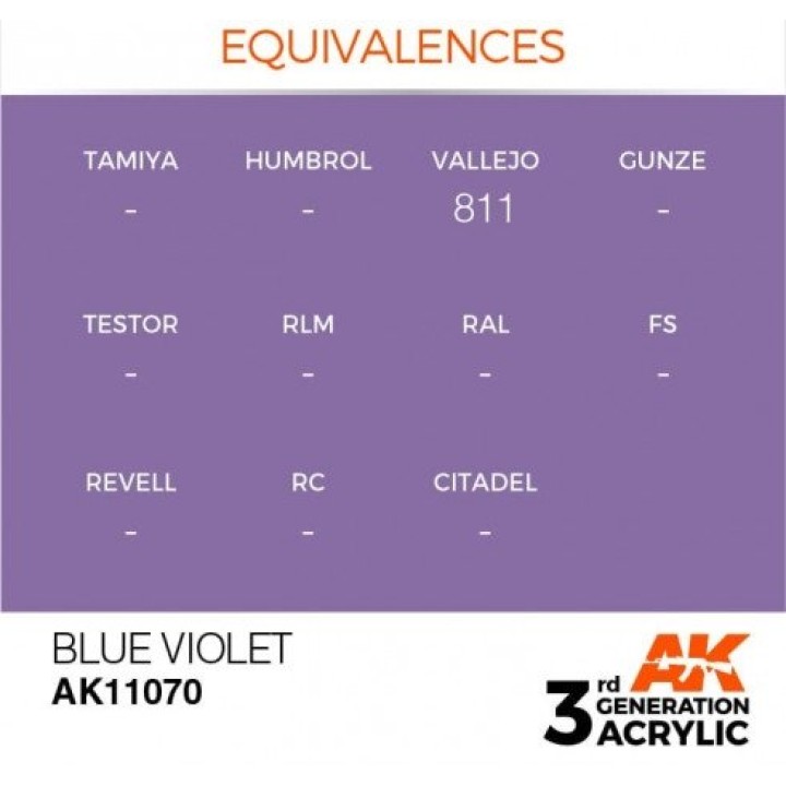 AK11070 - BLUE VIOLET – STANDARD