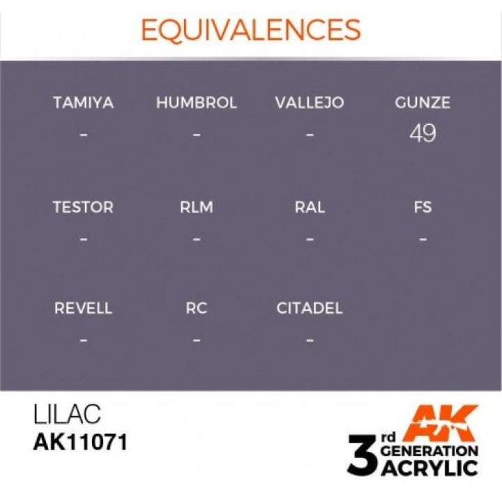 AK11071 - LILAC  – STANDARD