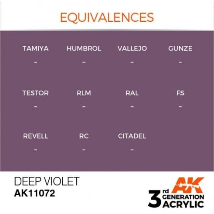 AK11072 - DEEP VIOLET – INTENSE