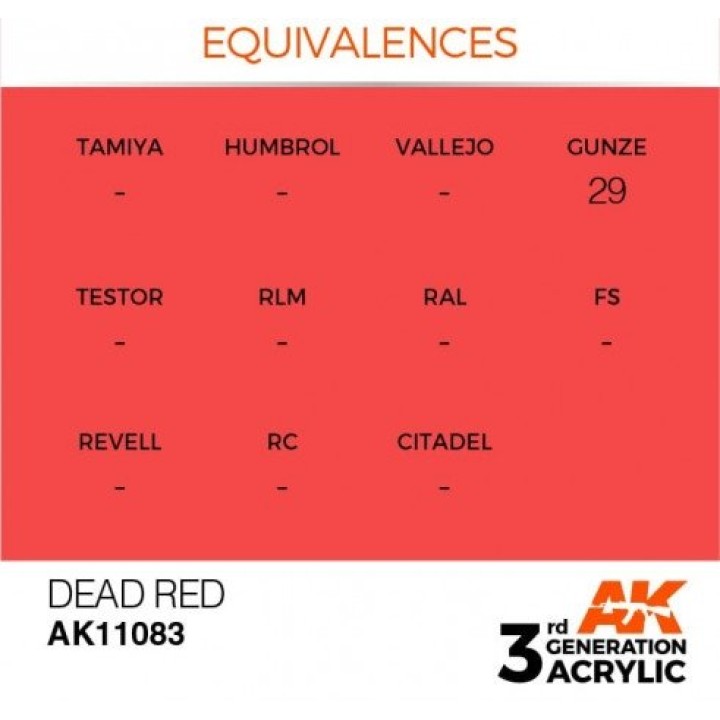 AK11083 - DEAD RED – STANDARD