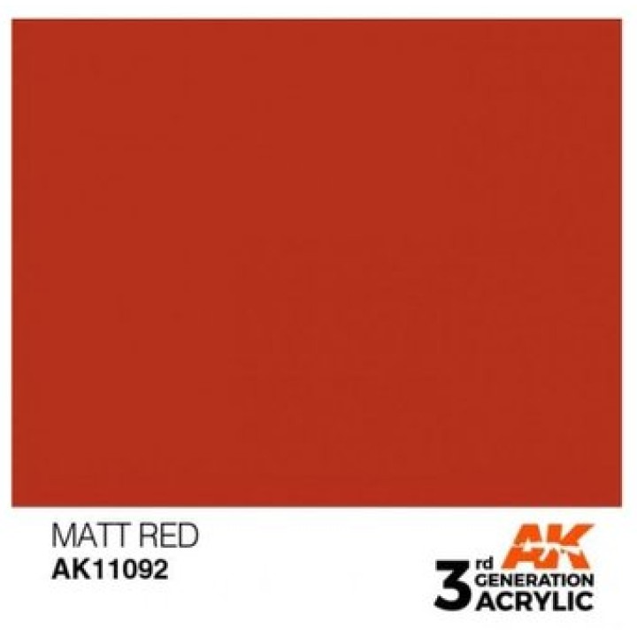 AK11092 - MATT RED – STANDARD