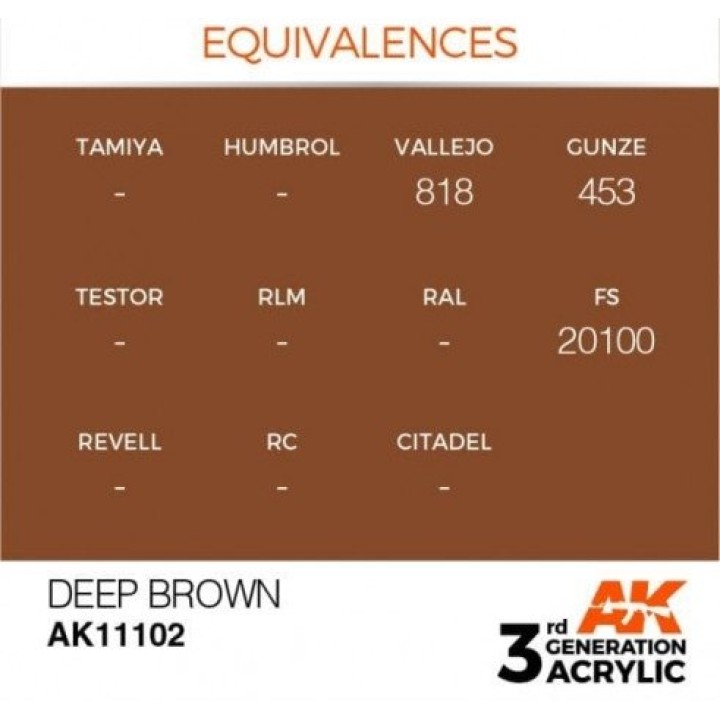 AK11102 - DEEP BROWN – INTENSE