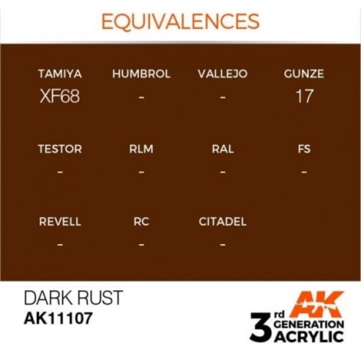 AK11107 - DARK RUST – STANDARD