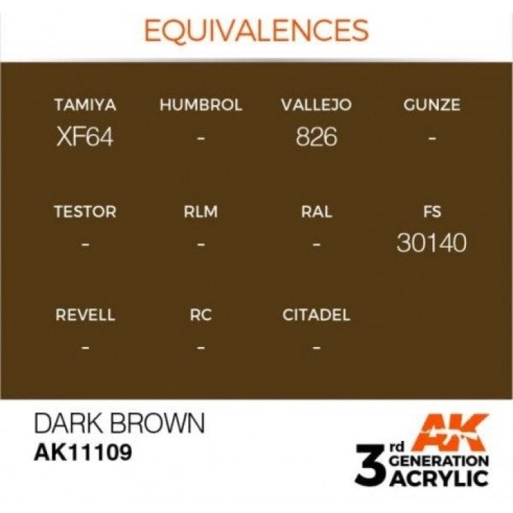 AK11109 - DARK BROWN – STANDARD