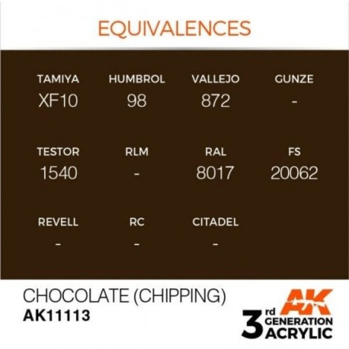 AK11113 - CHOCOLATE (CHIPPING) – STANDARD