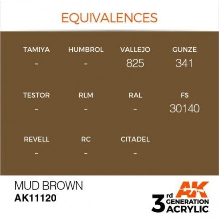 AK11120 - MUD BROWN – STANDARD