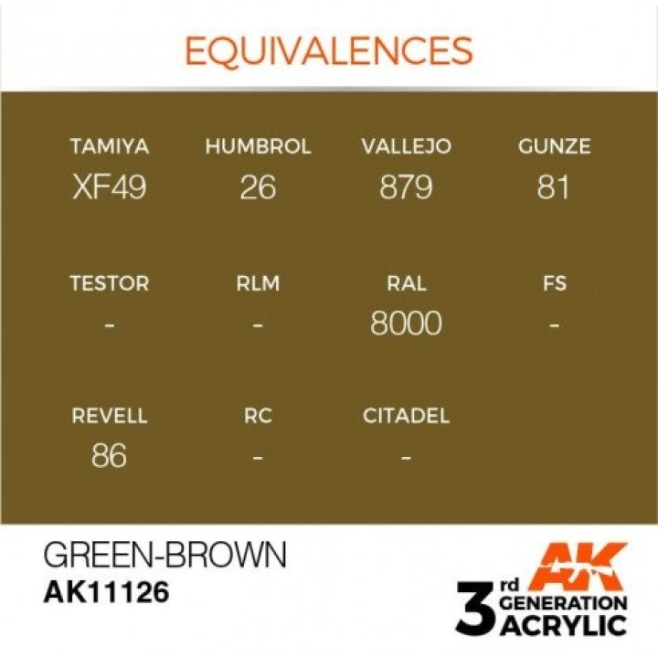 AK11126 - GREEN-BROWN – STANDARD