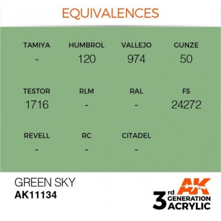 AK11134 - GREEN SKY – STANDARD