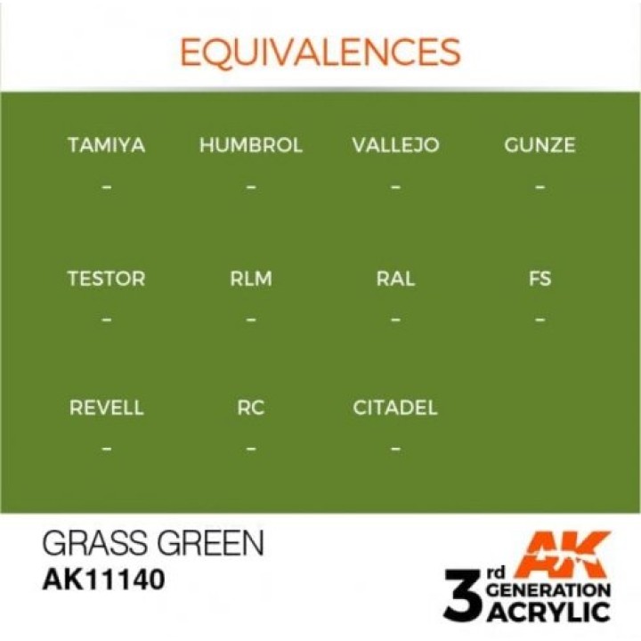 AK11140 - GRASS GREEN – STANDARD