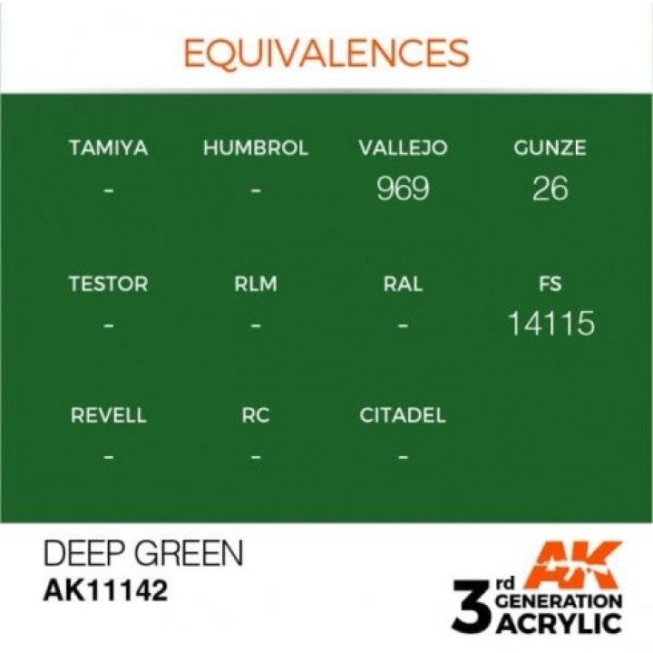 AK11142 - DEEP GREEN – INTENSE
