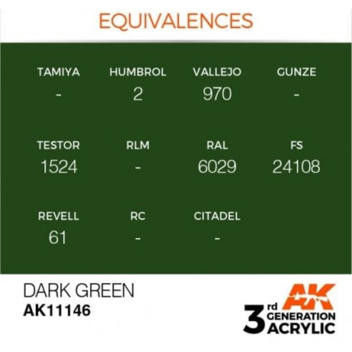AK11146 - DARK GREEN – STANDARD