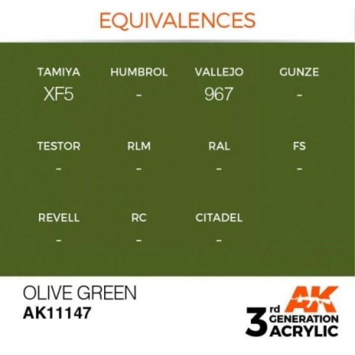 AK11147 - OLIVE GREEN – STANDARD