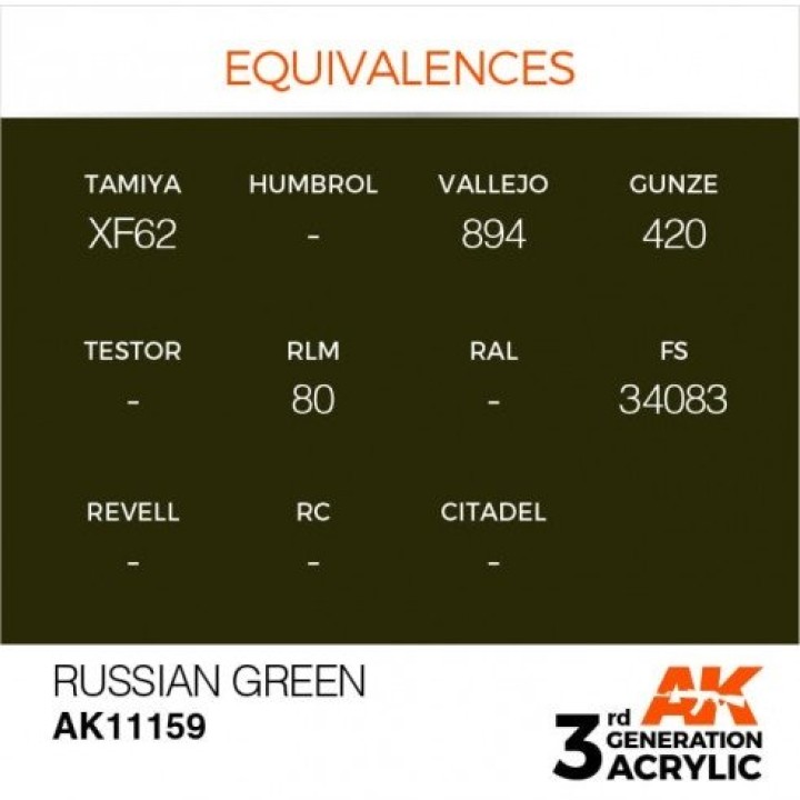 AK11159 - RUSSIAN GREEN – STANDARD