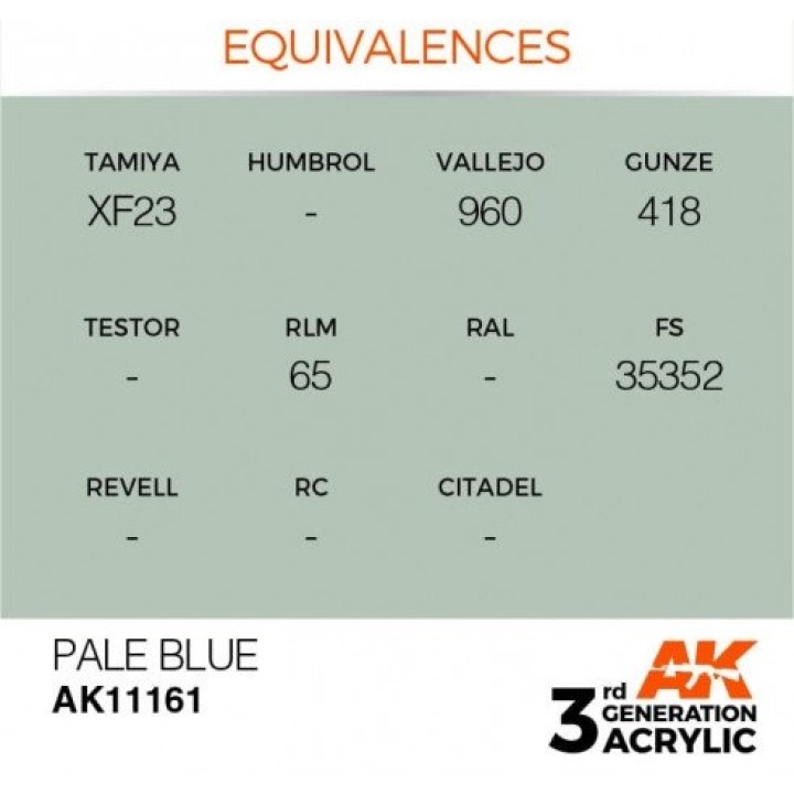 AK11161 - PALE BLUE – STANDARD