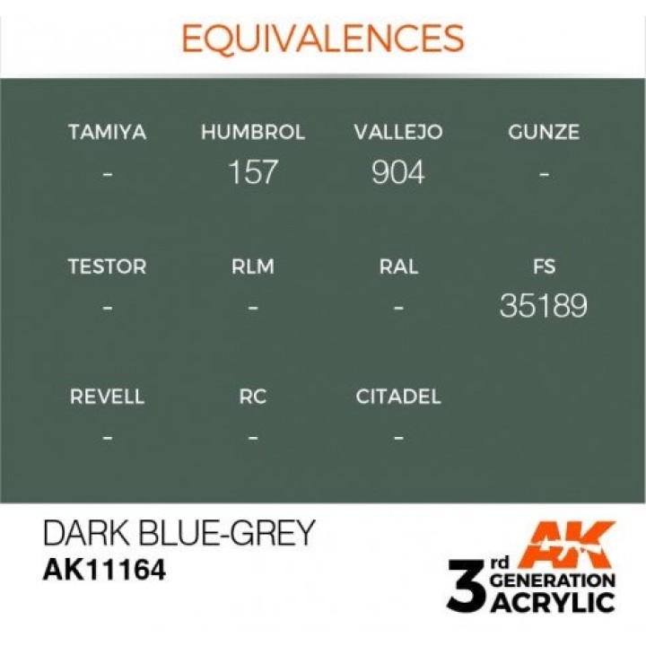 AK11164 - DARK BLUE-GREY – STANDARD