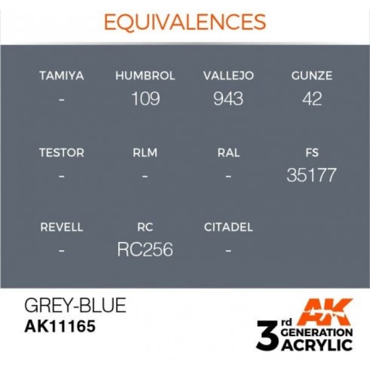 AK11165 - GREY-BLUE – STANDARD
