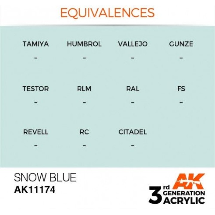 AK11174 - SNOW BLUE – STANDARD