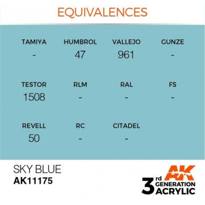 AK11175 - SKY BLUE – STANDARD