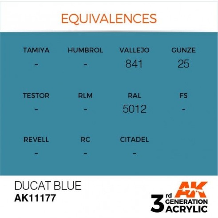 AK11177 - DUCAT BLUE – STANDARD