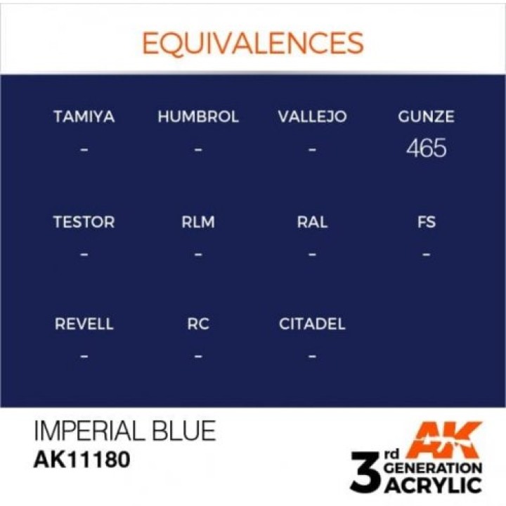 AK11180 - IMPERIAL BLUE – STANDARD