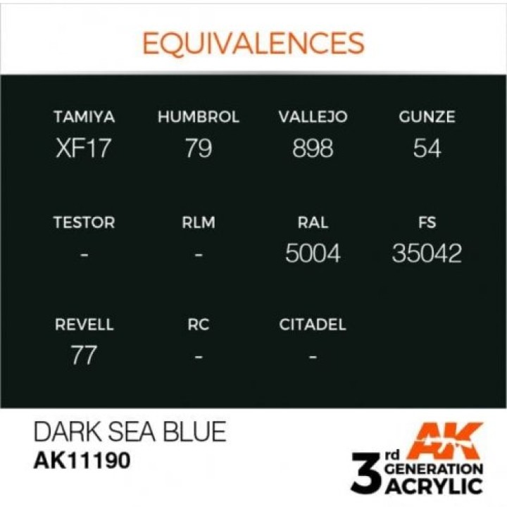 AK11190 - DARK SEA BLUE – STANDARD