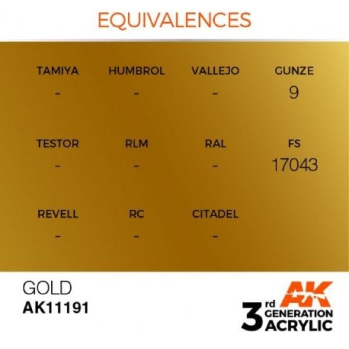 AK11191 - GOLD – METALLIC