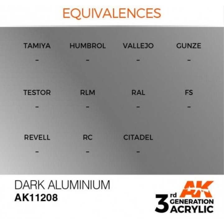 AK11208 - DARK ALUMINIUM – METALLIC