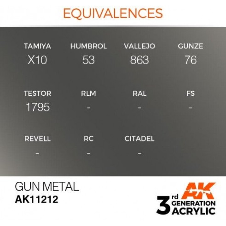 AK11212 - GUN METAL – METALLIC