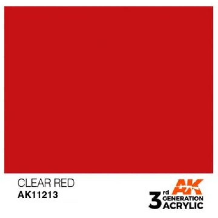 AK11213 - CLEAR RED – STANDARD