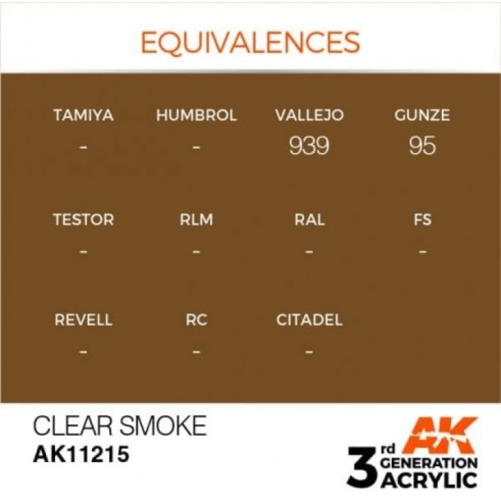 AK11215 - CLEAR SMOKE – STANDARD