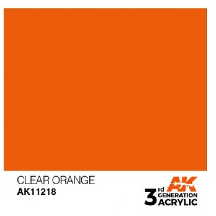 AK11218 - CLEAR ORANGE – STANDARD