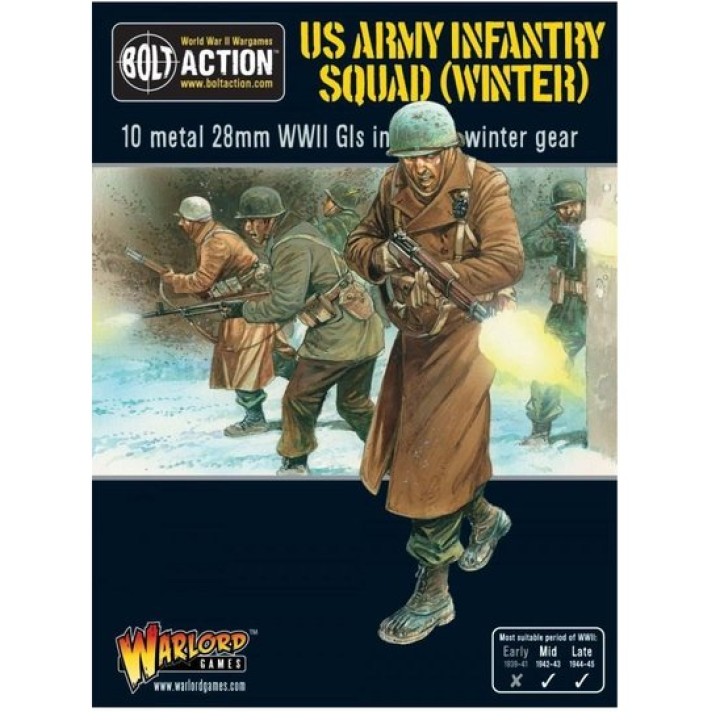 US Army Infantry Squad in Winter Clothing | Jeux et Trolleries | Spécialiste des jeux de société, jeux de cartes et wargames