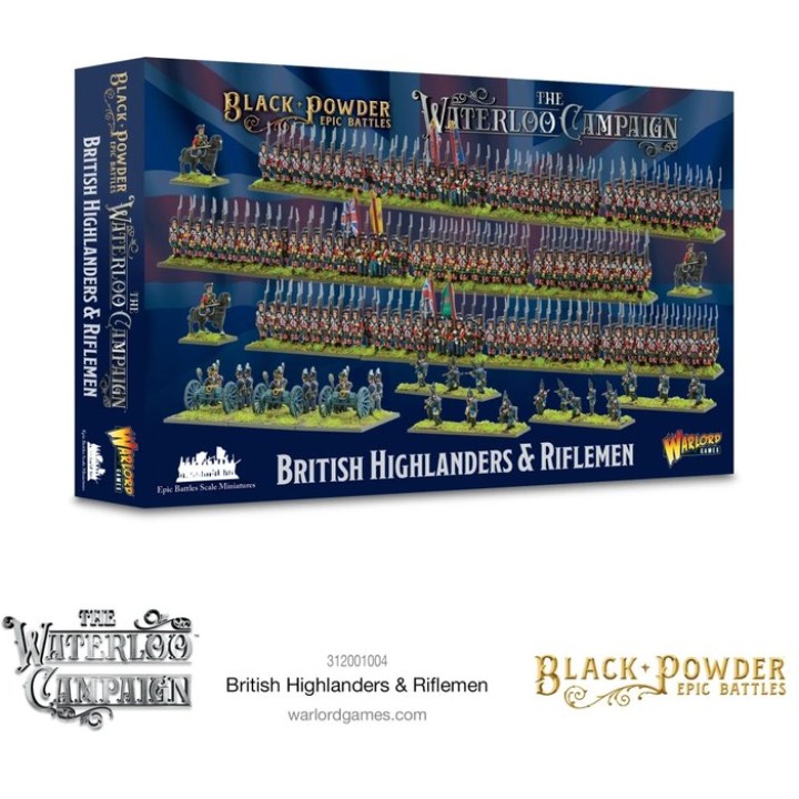 Black Powder Epic Battles: British Highlanders & Riflemen | Jeux et Trolleries | Spécialiste des jeux de société, jeux de cartes
