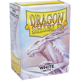 Dragon Shield - 100 sleeves - White Matte | Jeux et Trolleries | Spécialiste des jeux de société, jeux de cartes et wargames
