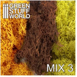 Mousse d'Islande - Mélange Jaune et Marron (Scenery Moss) | Jeux et Trolleries | Spécialiste des jeux de société, jeux de cartes