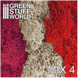 Mousse d'Islande - Mélange Rouge Fuchsia et Gris (Scenery Moss) | Jeux et Trolleries | Spécialiste des jeux de société, jeux de 